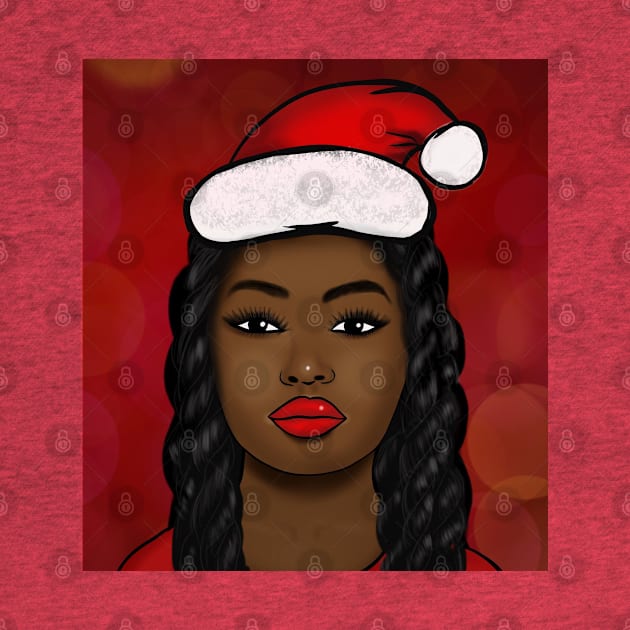 Black female Santa Clause beauty by Spinkly Creations 